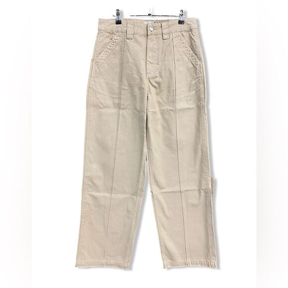 NWT HELSA Workwear Oversized Pants Taupe khaki wide leg Revolve S - Picture 7 of 14